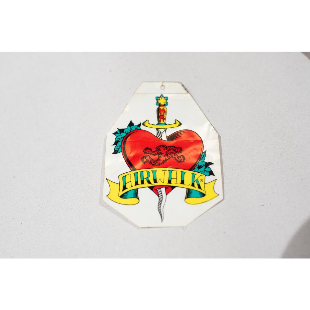 VTG NOS 90s Airwalk Heart Dagger Sticker Skateboard Skater Retro Decal Rare ALT